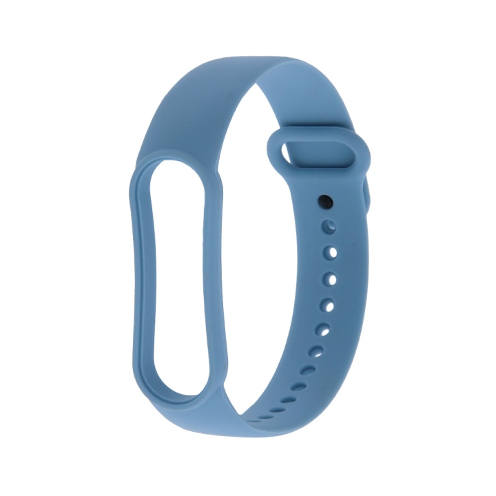 Armband i Silikon till Xiaomi Mi Band 5 / 6, Baby blue i gruppen SPORT, FRITID & HOBBY / Smartwatch og Aktivitetsmålere / Tilbehør hos TP E-commerce Nordic AB (C58814)