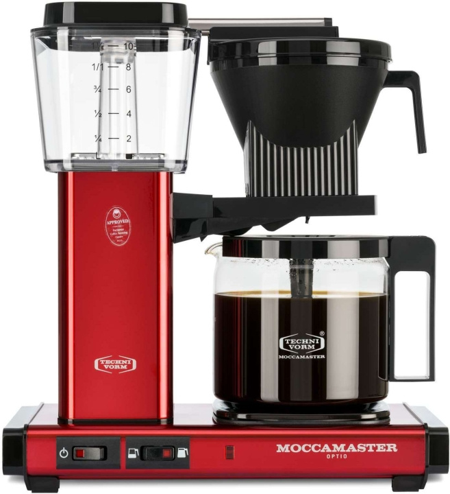 Moccamaster Optio kaffetrakter, metallic rød i gruppen HJEM, HUS OG HAGE / Husholdningsapparater / Kaffe og espresso / Kaffetraktere hos TP E-commerce Nordic AB (C58857)