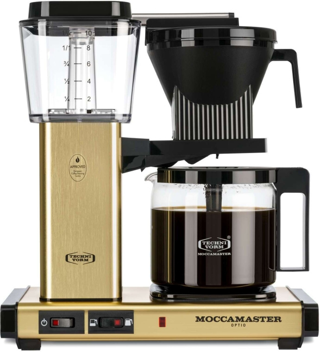 Moccamaster Optio coffee maker, gold i gruppen HJEM, HUS OG HAGE / Husholdningsapparater / Kaffe og espresso / Kaffetraktere hos TP E-commerce Nordic AB (C58858)
