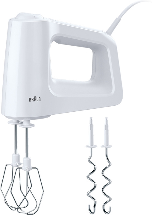 Braun HM3000WH MultiMix 3 elektrisk visp i gruppen HJEM, HUS OG HAGE / Husholdningsapparater / Matprosessorer og kjøkkenassistenter / Håndmiksere hos TP E-commerce Nordic AB (C58918)