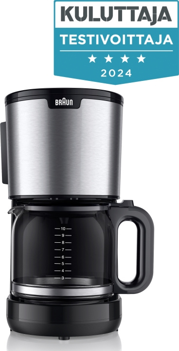 Braun KF1500BK PurShine kaffetrakter i gruppen HJEM, HUS OG HAGE / Husholdningsapparater / Kaffe og espresso / Kaffetraktere hos TP E-commerce Nordic AB (C58919)