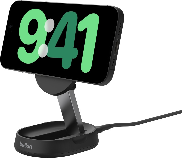 Belkin BoostCharge Pro sammenleggbar Qi2-ladestasjon, svart i gruppen SMARTTELEFON & NETTBRETT / Ladere og Kabler / Trådløs lader QI hos TP E-commerce Nordic AB (C58922)
