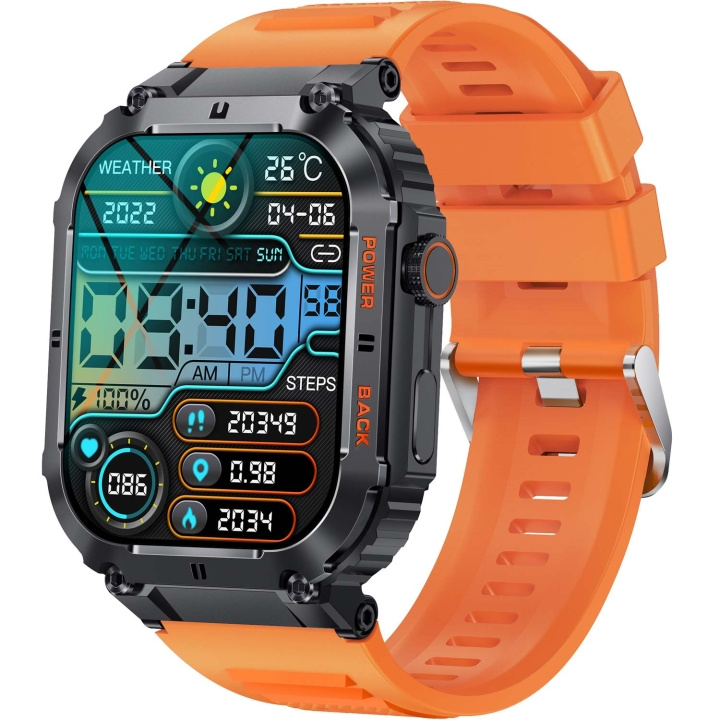 Denver SWC-191O Bluetooth SmartWatch med hjertefrekvens-, blodtrykks- og oksygenmåler og samtalefunksjon i gruppen SPORT, FRITID & HOBBY / Smartwatch og Aktivitetsmålere / Aktivitetsmålere hos TP E-commerce Nordic AB (C58948)