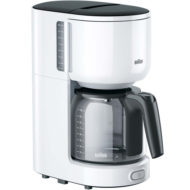 Braun Kaffetrakter KF3100WH PurEase 10Cup 1000W i gruppen HJEM, HUS OG HAGE / Husholdningsapparater / Kaffe og espresso / Kaffetraktere hos TP E-commerce Nordic AB (C58953)