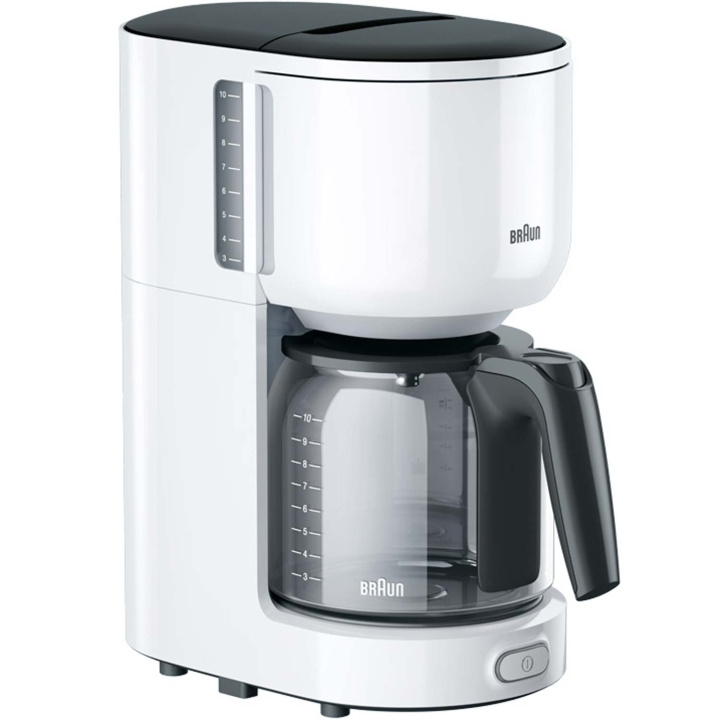 Braun Kaffebryggare KF3100WH PurEase 10Koppars 1000W i gruppen HJEM, HUS OG HAGE / Husholdningsapparater / Kaffe og espresso / Kaffetraktere hos TP E-commerce Nordic AB (C58953)