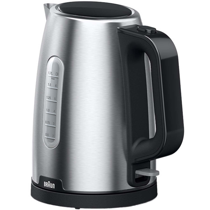 Braun Vannkoker WK1500BK PurShine 1,7 liter rustfritt stål i gruppen HJEM, HUS OG HAGE / Husholdningsapparater / Vann og juice / Vannkokere hos TP E-commerce Nordic AB (C58957)