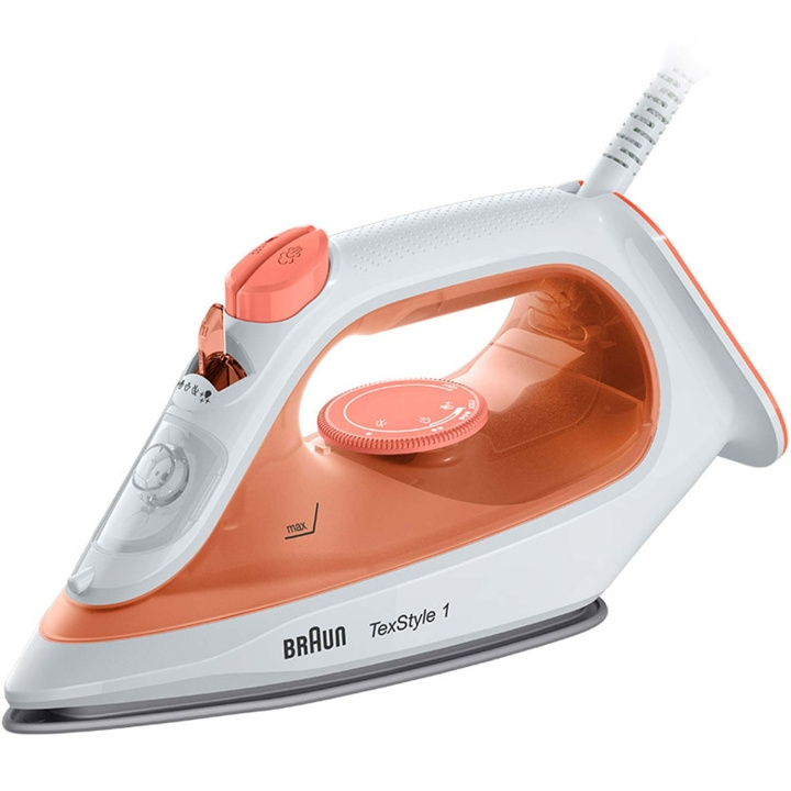 Braun Dampstrykejern SI1009OR TexStyle 1 Energisparende Auto off i gruppen HJEM, HUS OG HAGE / Omsorg for klær (Finns inte riktigt något norskt ord för detta...) / Strykejern hos TP E-commerce Nordic AB (C58958)