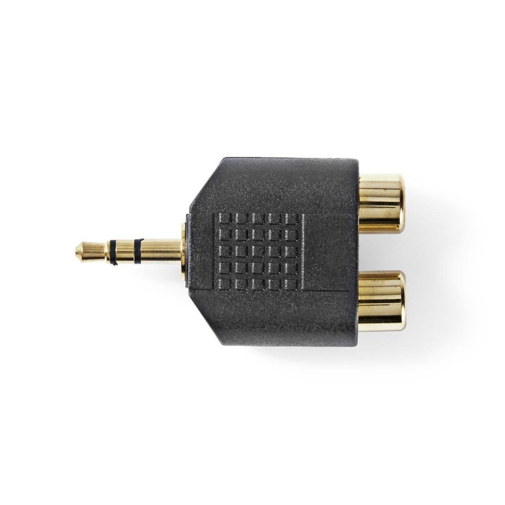 Nedis Stereo Audio Adapter | 3.5 mm Han | 2x RCA Hun | Gull belagt | Rett | ABS | Sort | 10 stk. | Plastpose i gruppen Elektronikk / Kabler og adaptere / Lyd analog / Adaptere hos TP E-commerce Nordic AB (C58977)