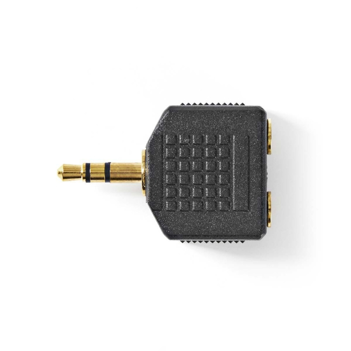 Nedis Stereo Audio Adapter | 3.5 mm Han | 2 stk. 3.5 mm, hunn | Gull belagt | Rett | ABS | Sort | 10 stk. | Plastpose i gruppen Elektronikk / Kabler og adaptere / Lyd analog / Adaptere hos TP E-commerce Nordic AB (C58978)