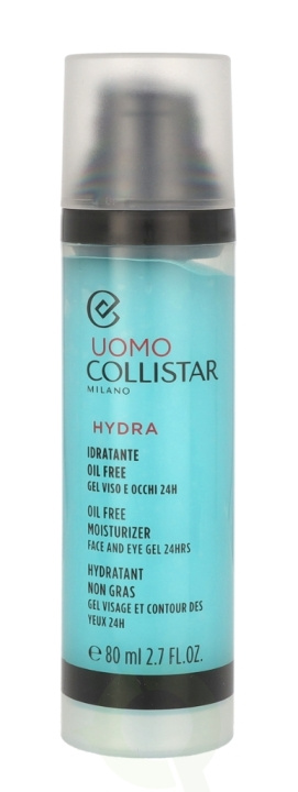 Collistar Uomo Hydra Oil Free Moisturizer Face And Eye Gel 80 ml i gruppen HELSE OG SKJØNNHET / Hudpleie / Ansikt / Dagkrem hos TP E-commerce Nordic AB (C59011)