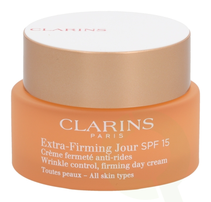 Clarins Extra-Firming Jour Firming Day Cream SPF15 50 ml All Skin Types i gruppen HELSE OG SKJØNNHET / Hudpleie / Ansikt / Ansiktskrem hos TP E-commerce Nordic AB (C59030)