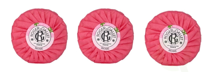 Roger & Gallet Rose Giftset 300 g Soap Bar - 3x100gr i gruppen HELSE OG SKJØNNHET / Gavesett / Gavesett for henne hos TP E-commerce Nordic AB (C59053)