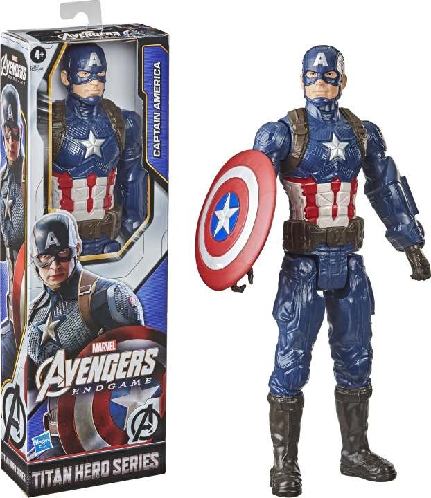 Marvel Avengers Titan Hero Series-figur, Captain America i gruppen LEKER, BARN OG BABY / Leker / Figurer, miniatyrer og tilbehør hos TP E-commerce Nordic AB (C59125)