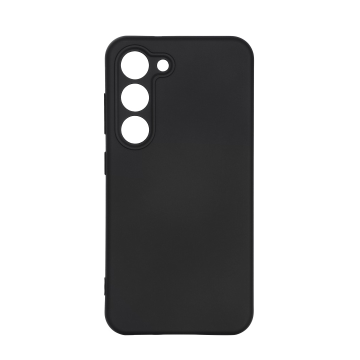 Essentials Samsung Galaxy S23 silicone back cover, black i gruppen SMARTTELEFON & NETTBRETT / Mobilbeskyttelse / Samsung hos TP E-commerce Nordic AB (C59197)