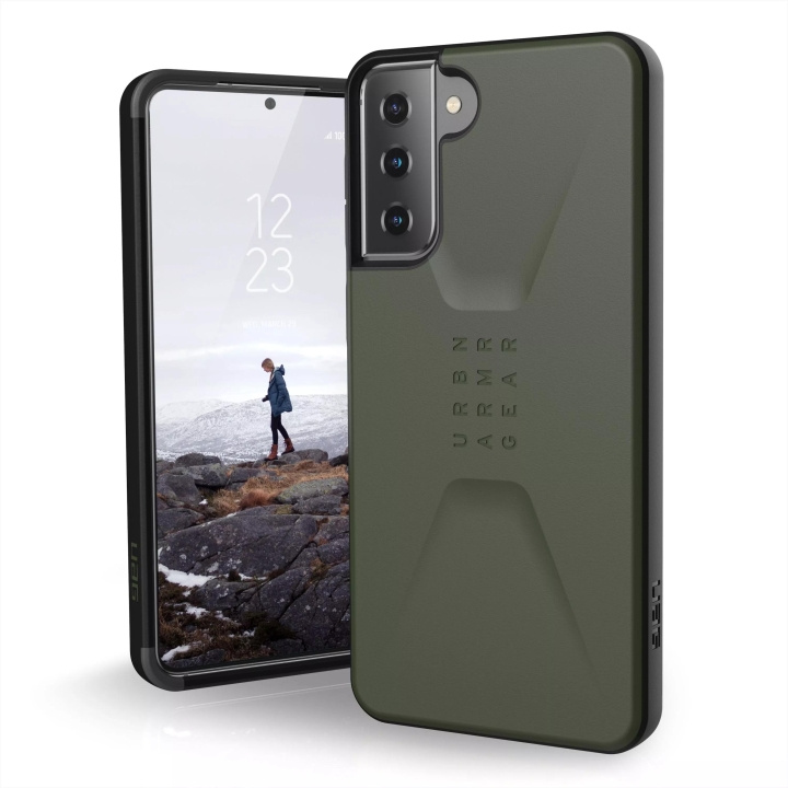 Urban Armor Gear Samsung Galaxy S21+ Sivilt deksel, oliven i gruppen SMARTTELEFON & NETTBRETT / Mobilbeskyttelse / Samsung hos TP E-commerce Nordic AB (C59328)