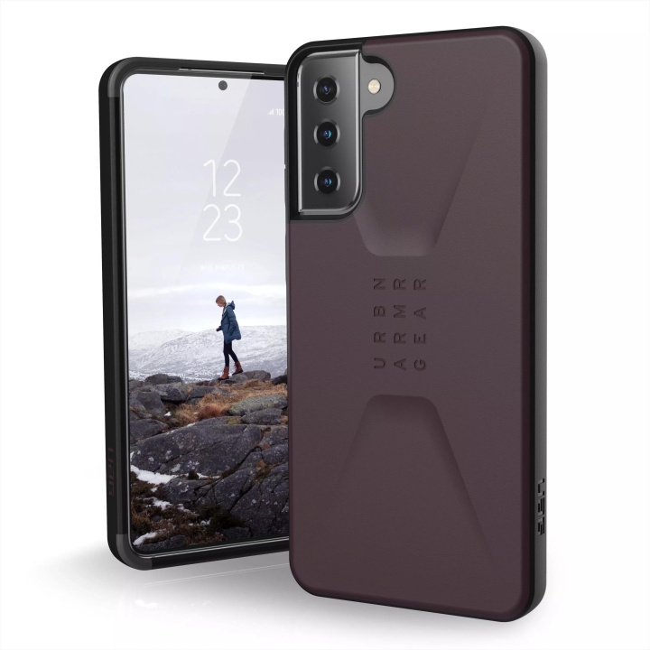 Urban Armor Gear Samsung Galaxy S21+ Sivilt deksel, Aubergine i gruppen SMARTTELEFON & NETTBRETT / Mobilbeskyttelse / Samsung hos TP E-commerce Nordic AB (C59329)