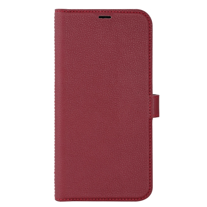 Essentials iPhone 14 Plus Leather wallet, detachable, Red i gruppen SMARTTELEFON & NETTBRETT / Mobilbeskyttelse / Apple / iPhone 14 hos TP E-commerce Nordic AB (C59499)