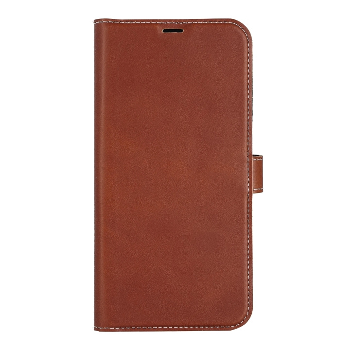 Essentials iPhone 14 Plus Leather wallet,detachable,Brown i gruppen SMARTTELEFON & NETTBRETT / Mobilbeskyttelse / Apple / iPhone 14 hos TP E-commerce Nordic AB (C59501)