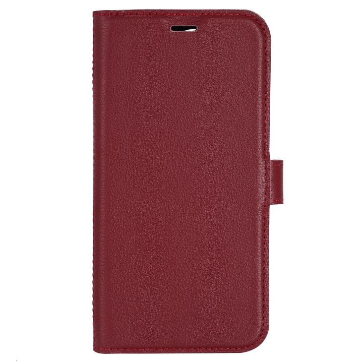 Essentials iPhone 14 Pro Leather wallet, detachable, Red i gruppen SMARTTELEFON & NETTBRETT / Mobilbeskyttelse / Apple / iPhone 14 hos TP E-commerce Nordic AB (C59503)