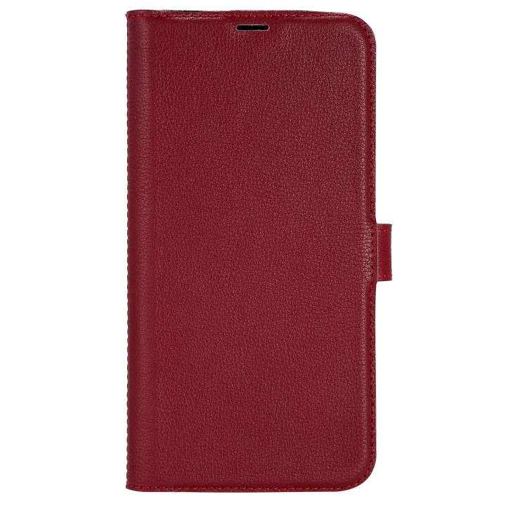 Essentials iPhone 14 Pro Max Leather wallet, detach, Red i gruppen SMARTTELEFON & NETTBRETT / Mobilbeskyttelse / Apple / iPhone 14 hos TP E-commerce Nordic AB (C59507)