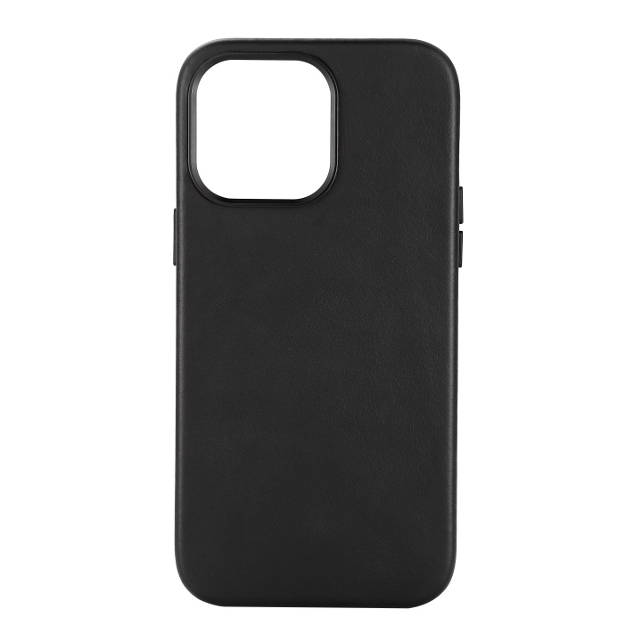 Essentials iPhone 14 Pro Max Mag-bakdeksel i lær, svart i gruppen SMARTTELEFON & NETTBRETT / Mobilbeskyttelse / Apple / iPhone 14 hos TP E-commerce Nordic AB (C59512)