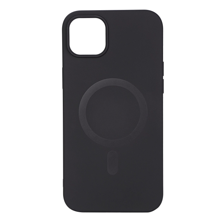 Essentials iPhone 14 Plus Mag-bakdeksel i silikon, svart i gruppen SMARTTELEFON & NETTBRETT / Mobilbeskyttelse / Apple / iPhone 14 hos TP E-commerce Nordic AB (C59513)