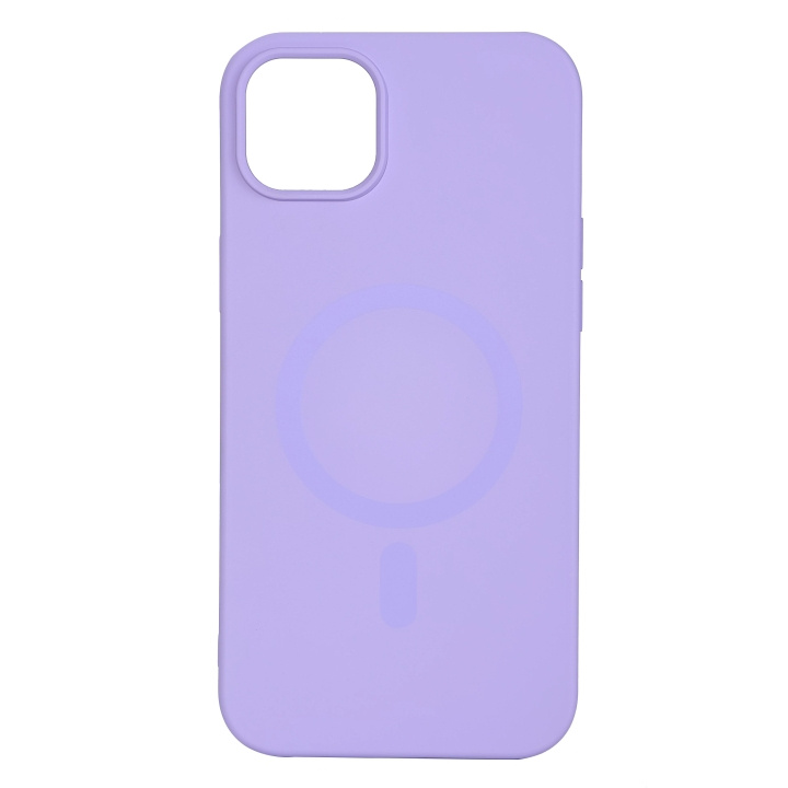 Essentials iPhone 14 Plus Mag-bakdeksel i silikon, lilla i gruppen SMARTTELEFON & NETTBRETT / Mobilbeskyttelse / Apple / iPhone 14 hos TP E-commerce Nordic AB (C59515)