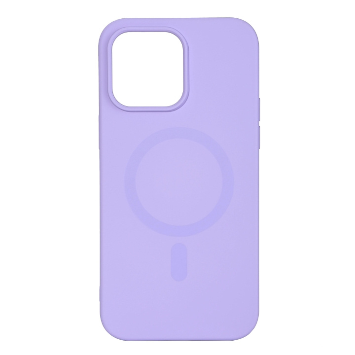 Essentials iPhone 14 Pro Max Mag bakdeksel i silikon, lilla i gruppen SMARTTELEFON & NETTBRETT / Mobilbeskyttelse / Apple / iPhone 14 hos TP E-commerce Nordic AB (C59521)