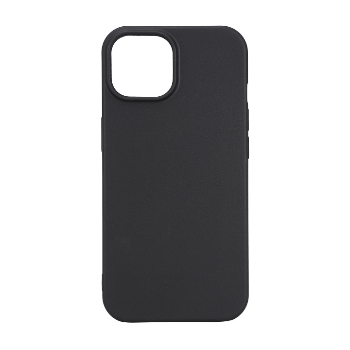 Essentials iPhone 15 TPU back cover, 99% recycled, black i gruppen SMARTTELEFON & NETTBRETT / Mobilbeskyttelse / Apple / iPhone 15 hos TP E-commerce Nordic AB (C59552)