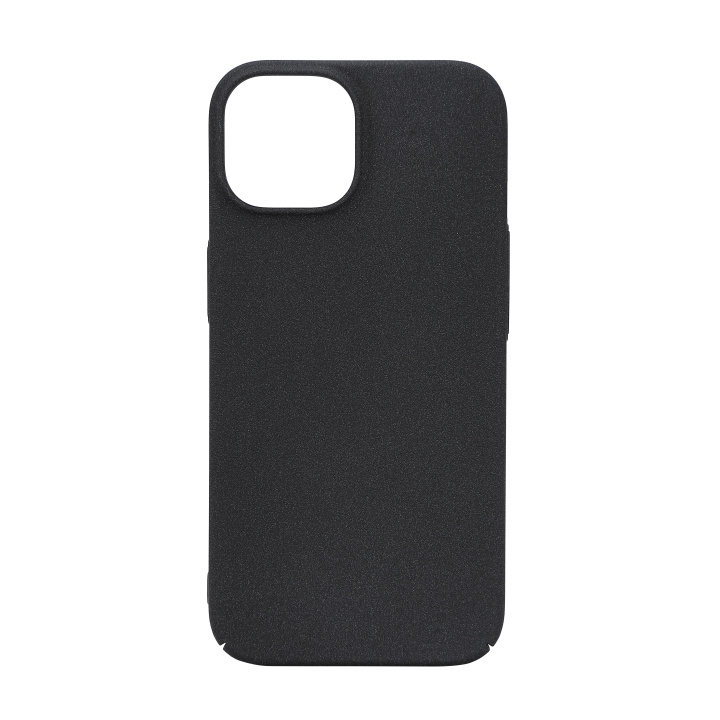 Essentials iPhone 15 sandbursted bakdeksel, svart/grå i gruppen SMARTTELEFON & NETTBRETT / Mobilbeskyttelse / Apple / iPhone 15 hos TP E-commerce Nordic AB (C59556)