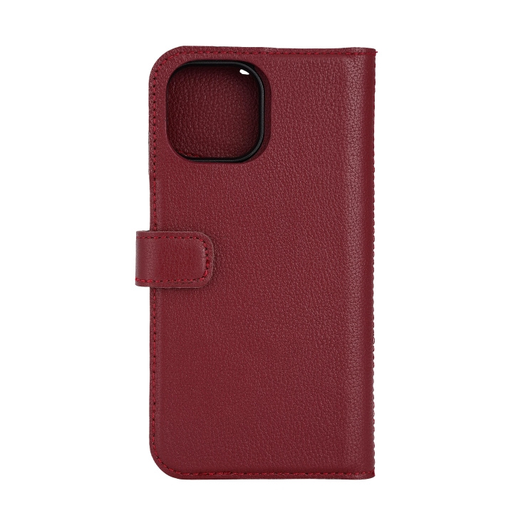 Essentials iPhone 15 leather Mag wallet, detachable, magnetic, red i gruppen SMARTTELEFON & NETTBRETT / Mobilbeskyttelse / Apple / iPhone 15 hos TP E-commerce Nordic AB (C59572)