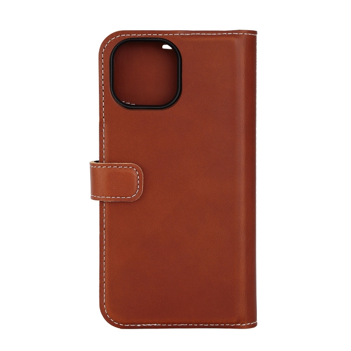 Essentials iPhone 15 leather Mag wallet, detachable, magnetic, brown i gruppen SMARTTELEFON & NETTBRETT / Mobilbeskyttelse / Apple / iPhone 15 hos TP E-commerce Nordic AB (C59574)