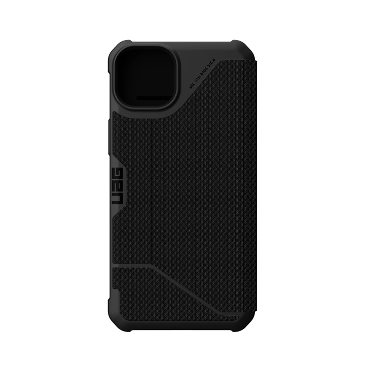 Urban Armor Gear iPhone 14 Plus Metropolis, wallet, Kevlar Black i gruppen SMARTTELEFON & NETTBRETT / Mobilbeskyttelse / Apple / iPhone 14 hos TP E-commerce Nordic AB (C59637)