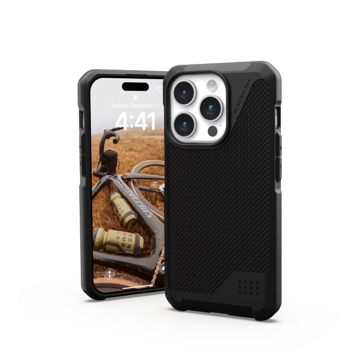 Urban Armor Gear iPhone 15 Pro Metropolis LT Magsafe - Kevlar svart i gruppen SMARTTELEFON & NETTBRETT / Mobilbeskyttelse / Apple / iPhone 15 hos TP E-commerce Nordic AB (C59787)