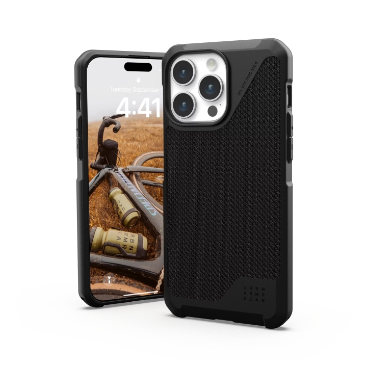 Urban Armor Gear iPhone 15 Pro Max Metropolis LT Magsafe - Kevlar svart i gruppen SMARTTELEFON & NETTBRETT / Mobilbeskyttelse / Apple / iPhone 15 hos TP E-commerce Nordic AB (C59788)