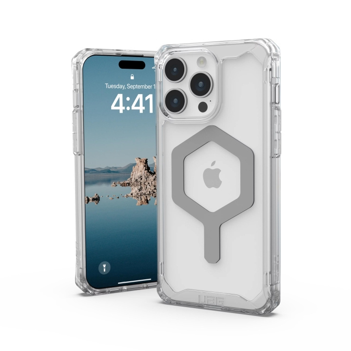Urban Armor Gear iPhone 15 Pro Max Plyo Magsafe - Is/sølv i gruppen SMARTTELEFON & NETTBRETT / Mobilbeskyttelse / Apple / iPhone 15 hos TP E-commerce Nordic AB (C59798)