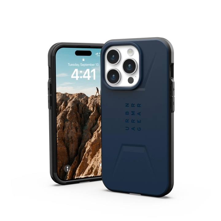 Urban Armor Gear iPhone 15 Pro Civilian Magsafe - Mallard i gruppen SMARTTELEFON & NETTBRETT / Mobilbeskyttelse / Apple / iPhone 15 hos TP E-commerce Nordic AB (C59813)