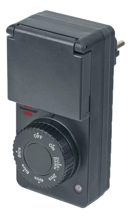 Brennenstuhl Tidsur med twighlight-sensor DDT IP44 antrasitt i gruppen HJEM, HUS OG HAGE / El og belysning / Timer hos TP E-commerce Nordic AB (C59853)