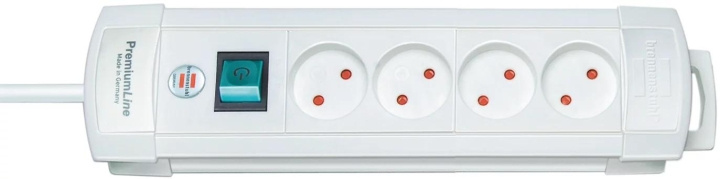 Brennenstuhl 4 way Extension Socket, 2m, White i gruppen HJEM, HUS OG HAGE / El og belysning / Grenuttak hos TP E-commerce Nordic AB (C59870)