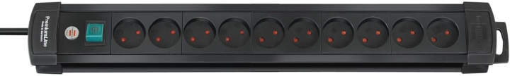 Brennenstuhl 10 way Extension Socket, 3m, Black i gruppen HJEM, HUS OG HAGE / El og belysning / Grenuttak hos TP E-commerce Nordic AB (C59874)