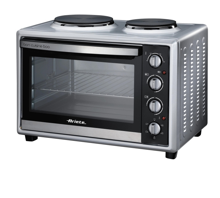 Ariete Oven w/hotplates, 60L, steel i gruppen HJEM, HUS OG HAGE / Husholdningsapparater / Benkkomfyrer og kokeplater hos TP E-commerce Nordic AB (C59900)