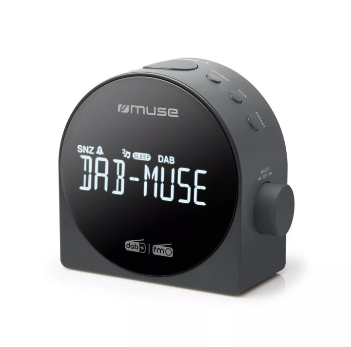 MUSE M-185 CDB Clock radio DAB+ FM Dual alarm i gruppen Elektronikk / Lyd & Bilde / Hjemmekino, HiFi og bærbar / Radio & Vekkerklokker / Radio hos TP E-commerce Nordic AB (C59936)