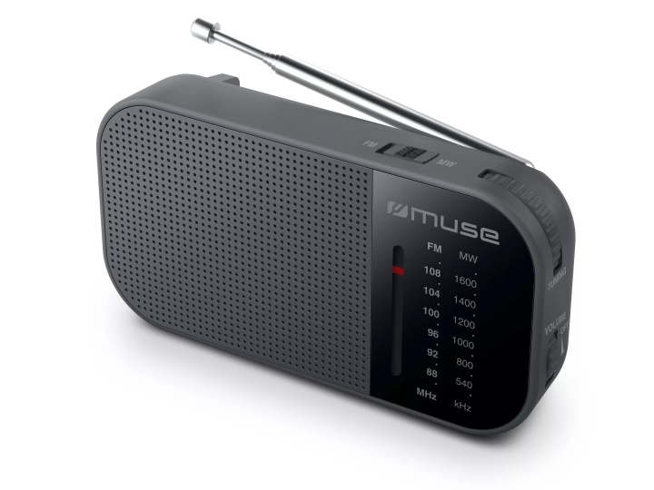 Muse M-025 R Bærbar FM/AM-radio Svart i gruppen Elektronikk / Lyd & Bilde / Hjemmekino, HiFi og bærbar / Radio & Vekkerklokker / Radio hos TP E-commerce Nordic AB (C59954)