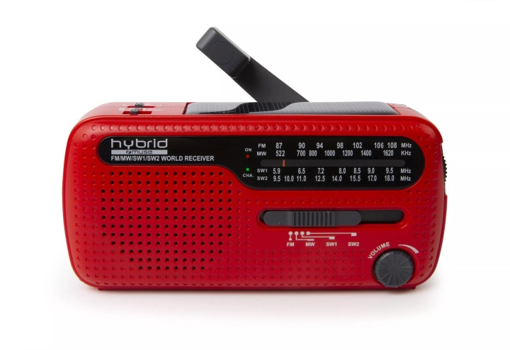 MUSE MH-07 RED Handheld Emergency Crankradio i gruppen Elektronikk / Lyd & Bilde / Hjemmekino, HiFi og bærbar / Radio & Vekkerklokker / Radio hos TP E-commerce Nordic AB (C59971)