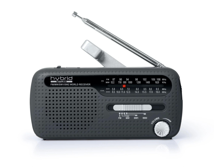Muse MH-07 DS Radio FM WB Solar Dynamo, svart i gruppen Elektronikk / Lyd & Bilde / Hjemmekino, HiFi og bærbar / Radio & Vekkerklokker / Radio hos TP E-commerce Nordic AB (C59979)