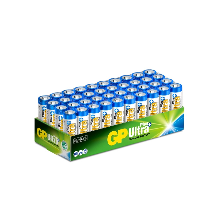 GP Ultra Plus Alkaline AA 40-pakning (S) i gruppen Elektronikk / Batterier & Ladere / Batterier / AA hos TP E-commerce Nordic AB (C59981)