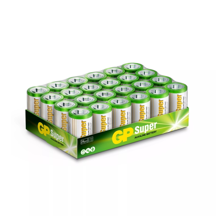 GP Super Alkaline C 24 Pack (S) i gruppen Elektronikk / Batterier & Ladere / Batterier / Andre hos TP E-commerce Nordic AB (C59989)