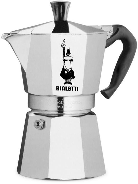 Bialetti Moka Express, 4 kopper i gruppen HJEM, HUS OG HAGE / Husholdningsapparater / Kaffe og espresso / Kaffetraktere hos TP E-commerce Nordic AB (C60107)