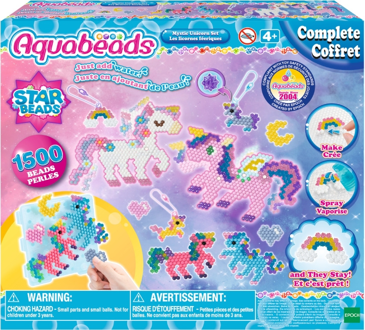 Aquabeads Mystical Unicorn - craft set i gruppen SPORT, FRITID & HOBBY / Hobby / Perler / Perleplater & Perler hos TP E-commerce Nordic AB (C60140)