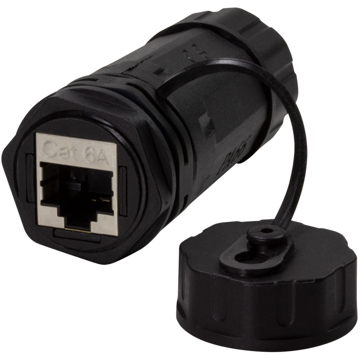 LogiLink CAT6A utendørs skruekontakt 2 x RJ45 IP68 med kabelhylse i gruppen Datautstyr / Kabler og adaptere / Nettverk / Stikkontakter hos TP E-commerce Nordic AB (C60277)